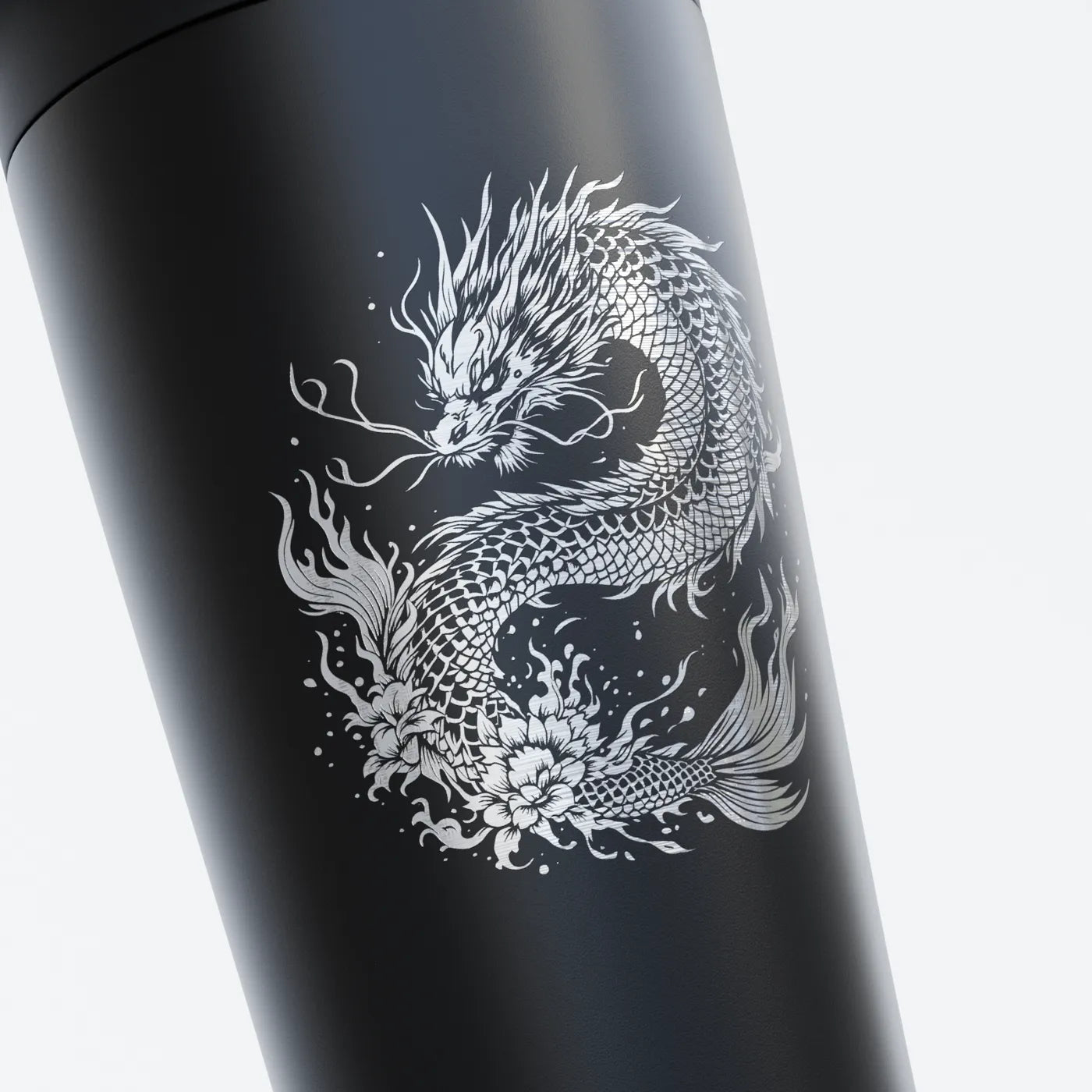 TOZ24 Dragon Koi Edelstahl Shaker