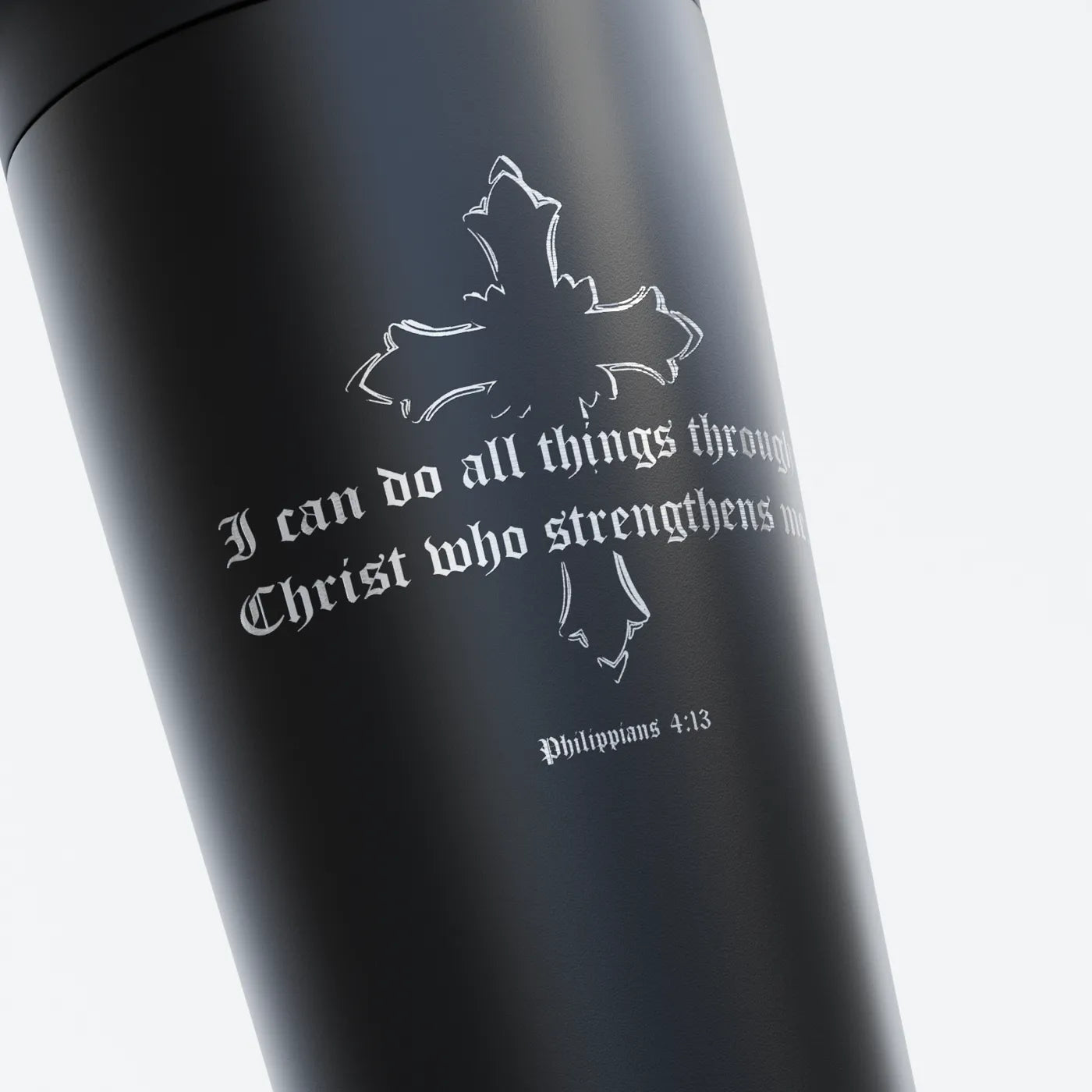 TOZ24 Faith & Strength Edelstahl Shaker