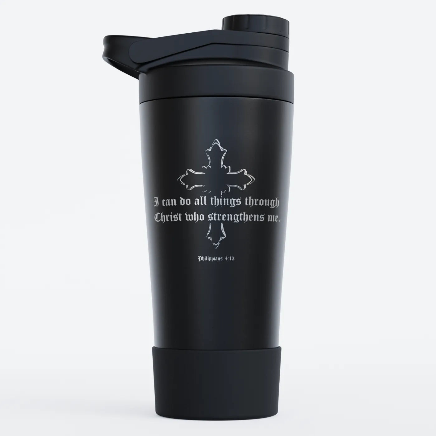 TOZ24 Faith & Strength Edelstahl Shaker