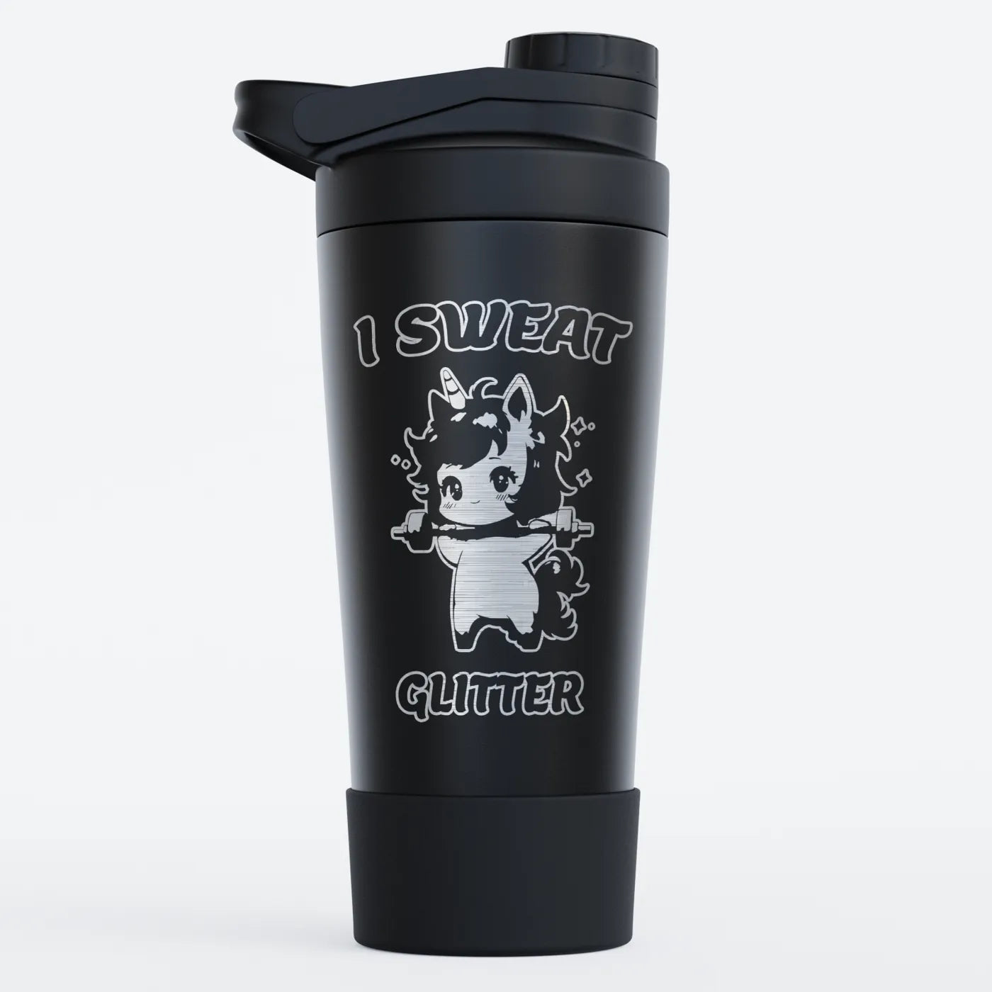 TOZ24 Glitter Unicorn Edelstahl Shaker