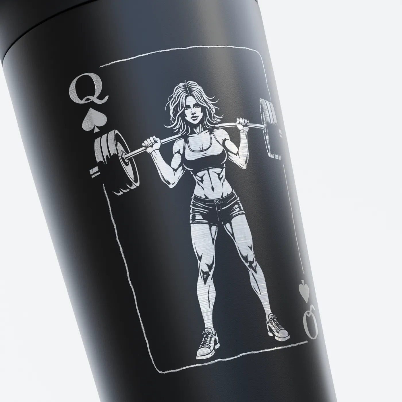 TOZ24 Gym Girl Poker Edelstahl Shaker