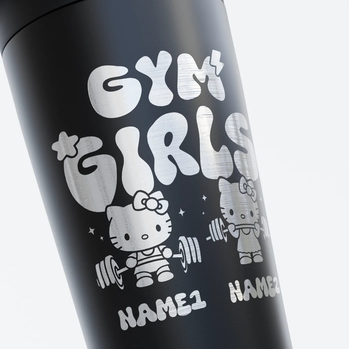 TOZ24 Gym Kitties Edelstahl Shaker