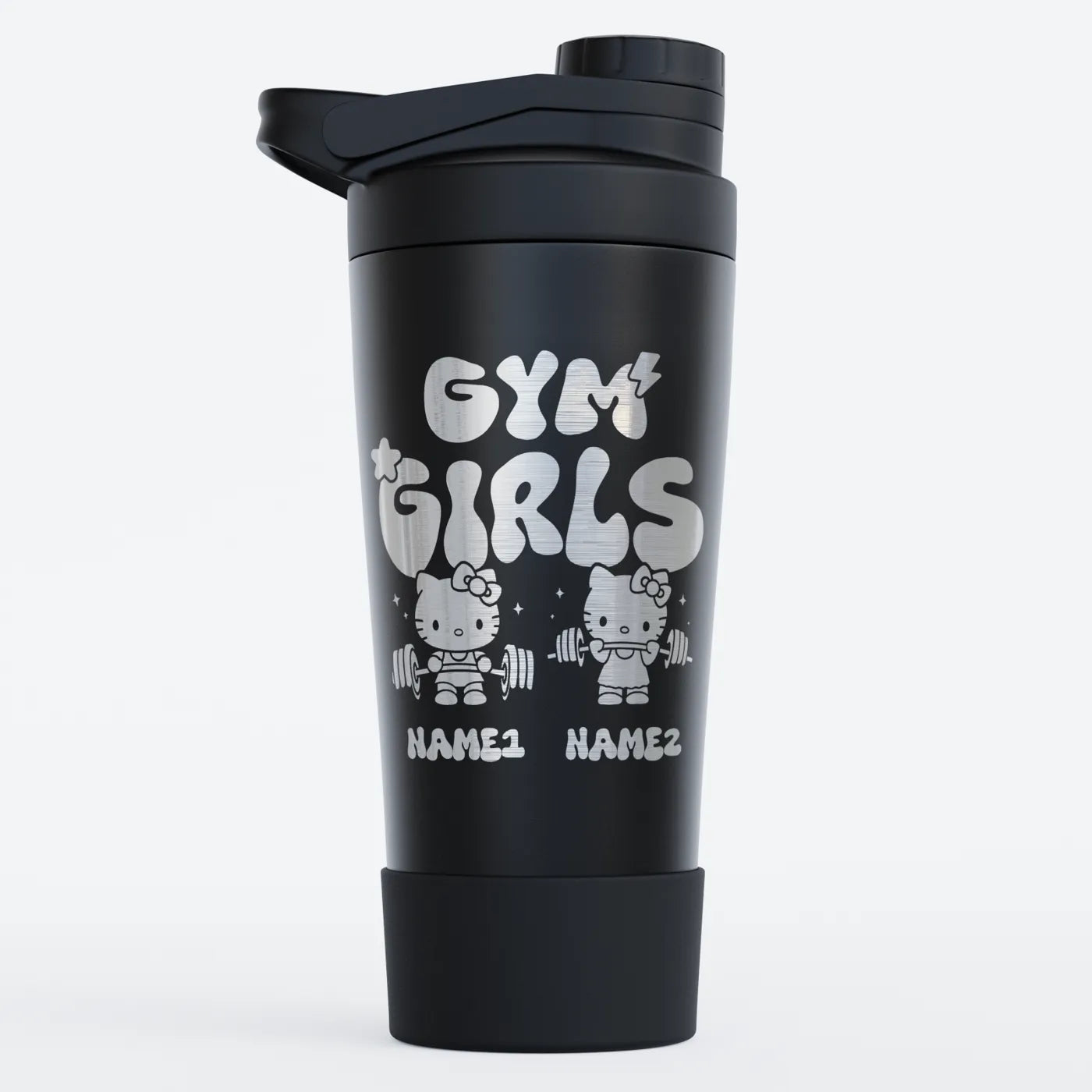 TOZ24 Gym Kitties Edelstahl Shaker