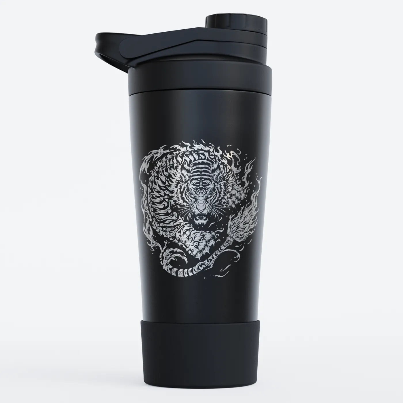 TOZ24 White Tiger Edelstahl Shaker
