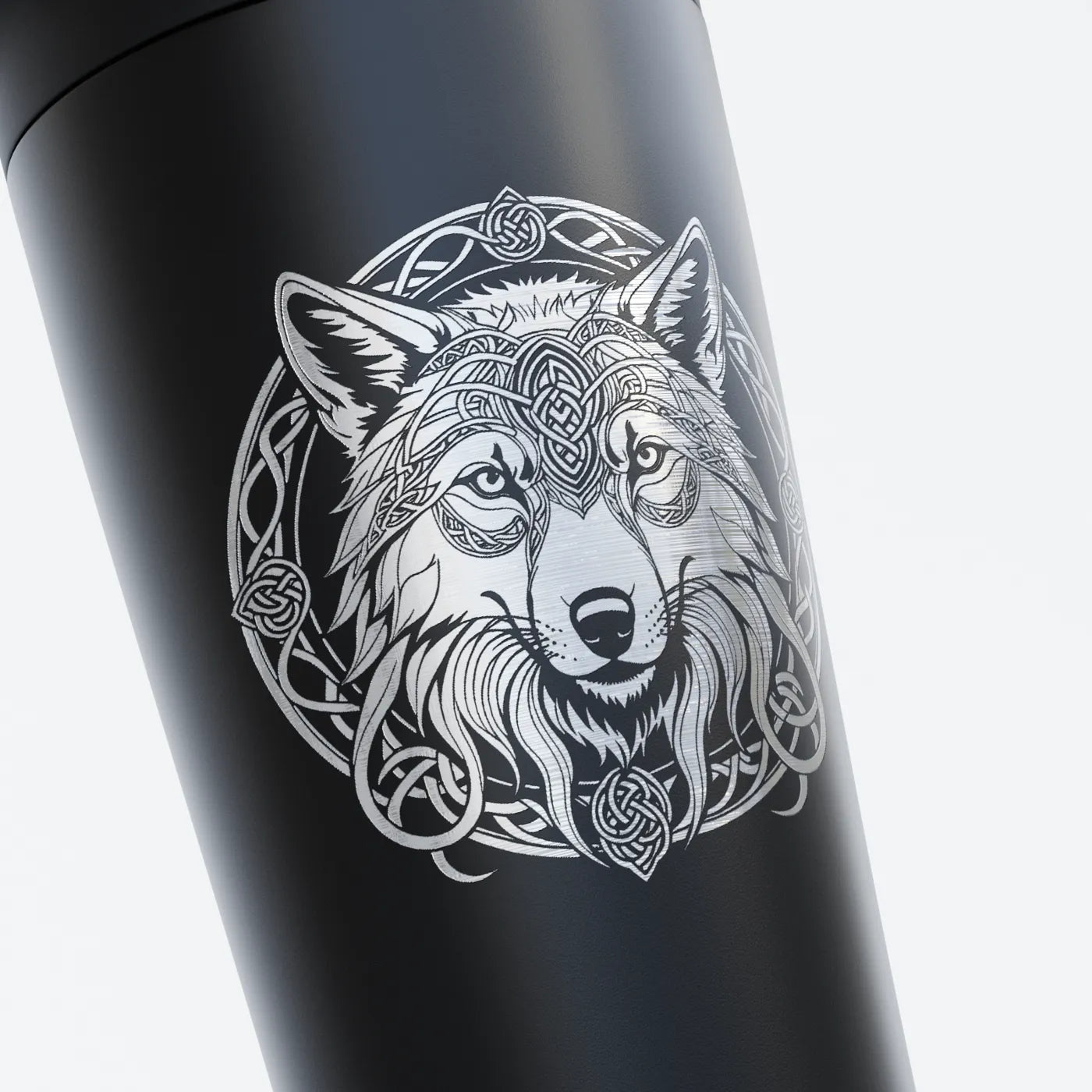 TOZ24 Wolf Emblem Edelstahl Shaker
