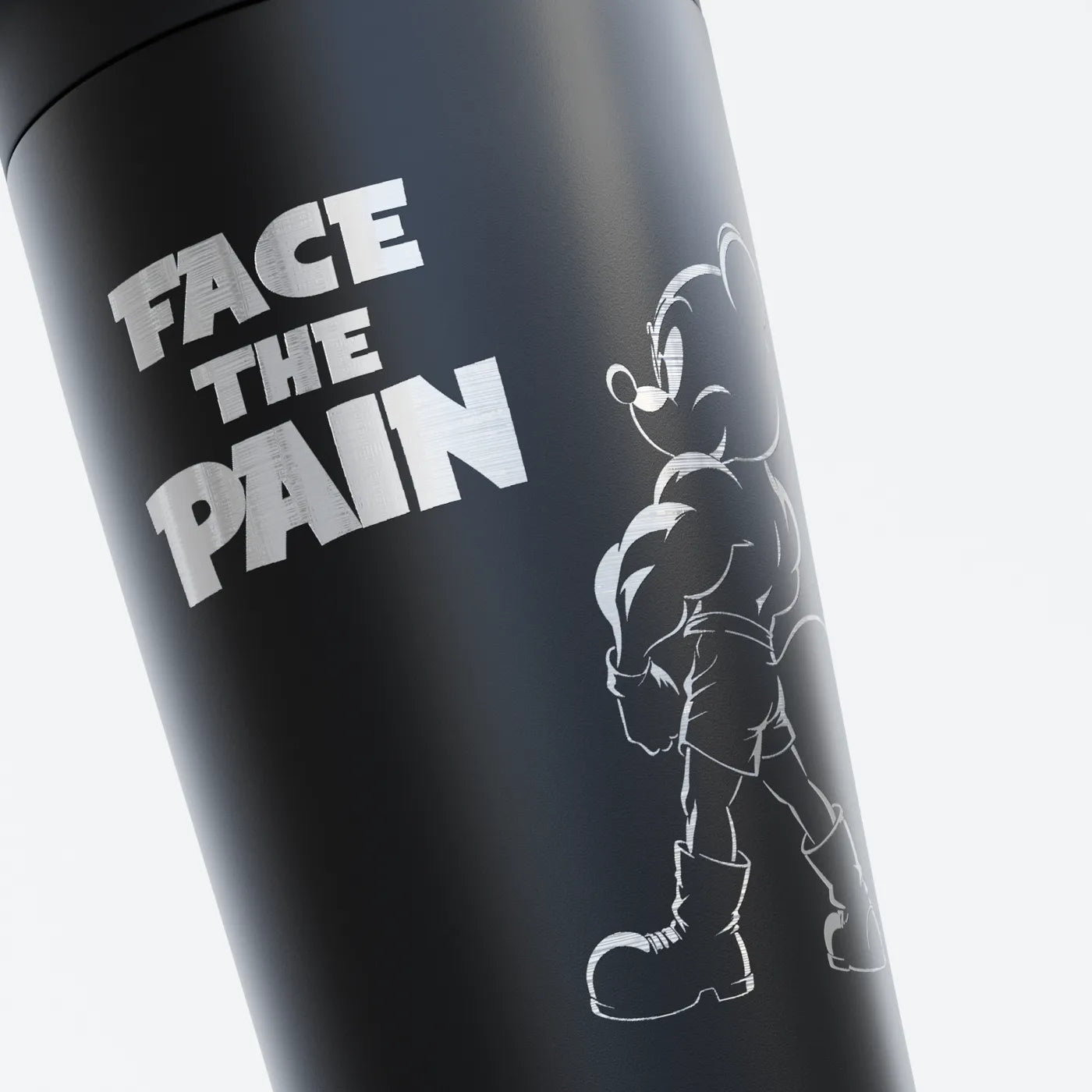 TOZ24 Face The Pain Edelstahl Shaker