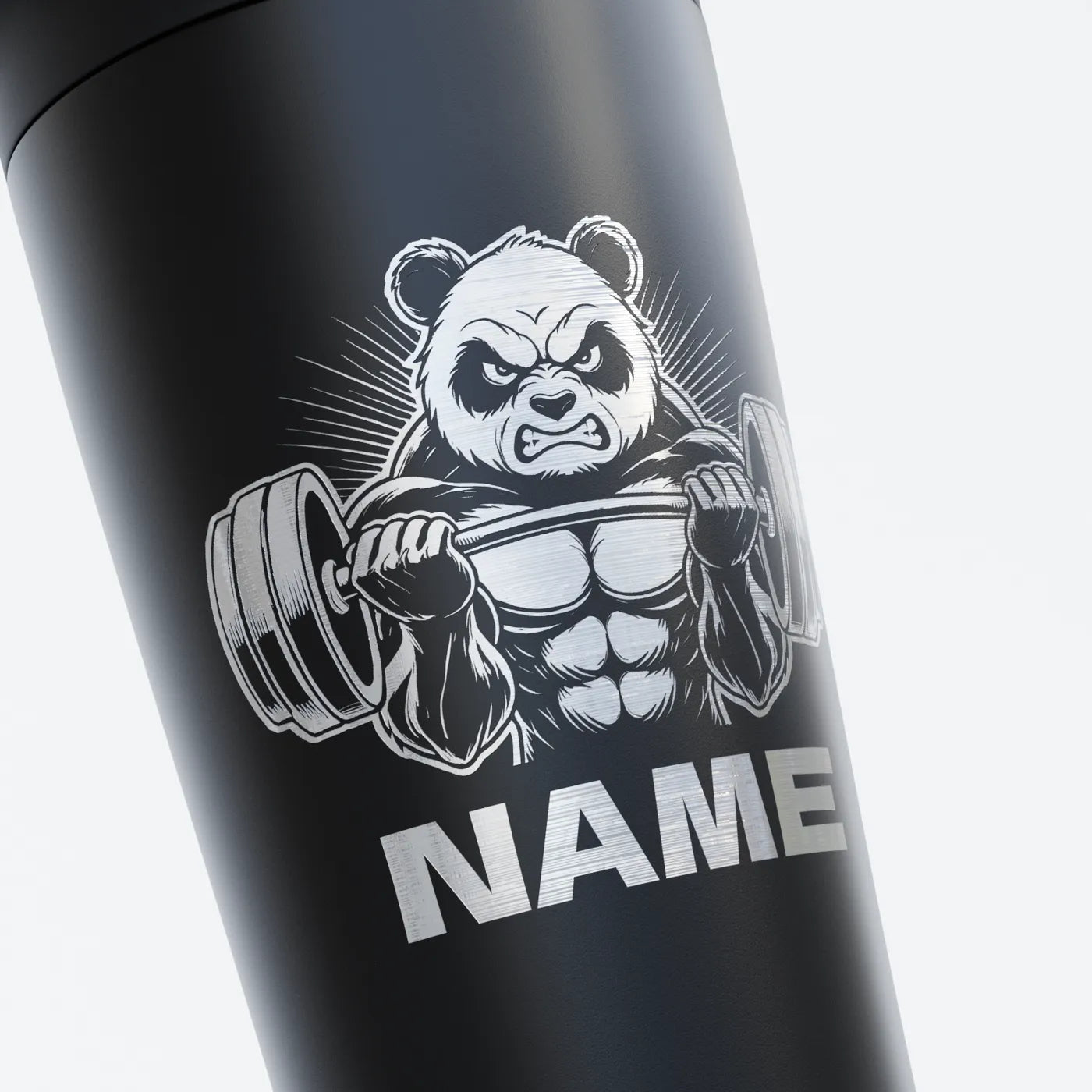 TOZ24 Angry Panda Edelstahl Shaker Gestalten