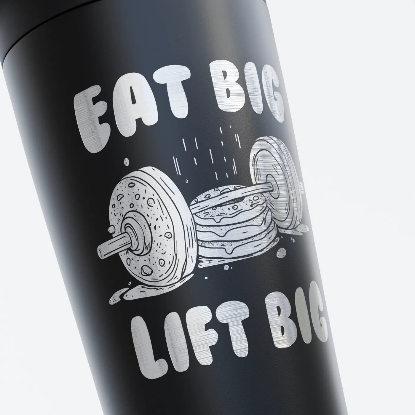 TOZ24 Eat Big Lift Big Edelstahl Shaker