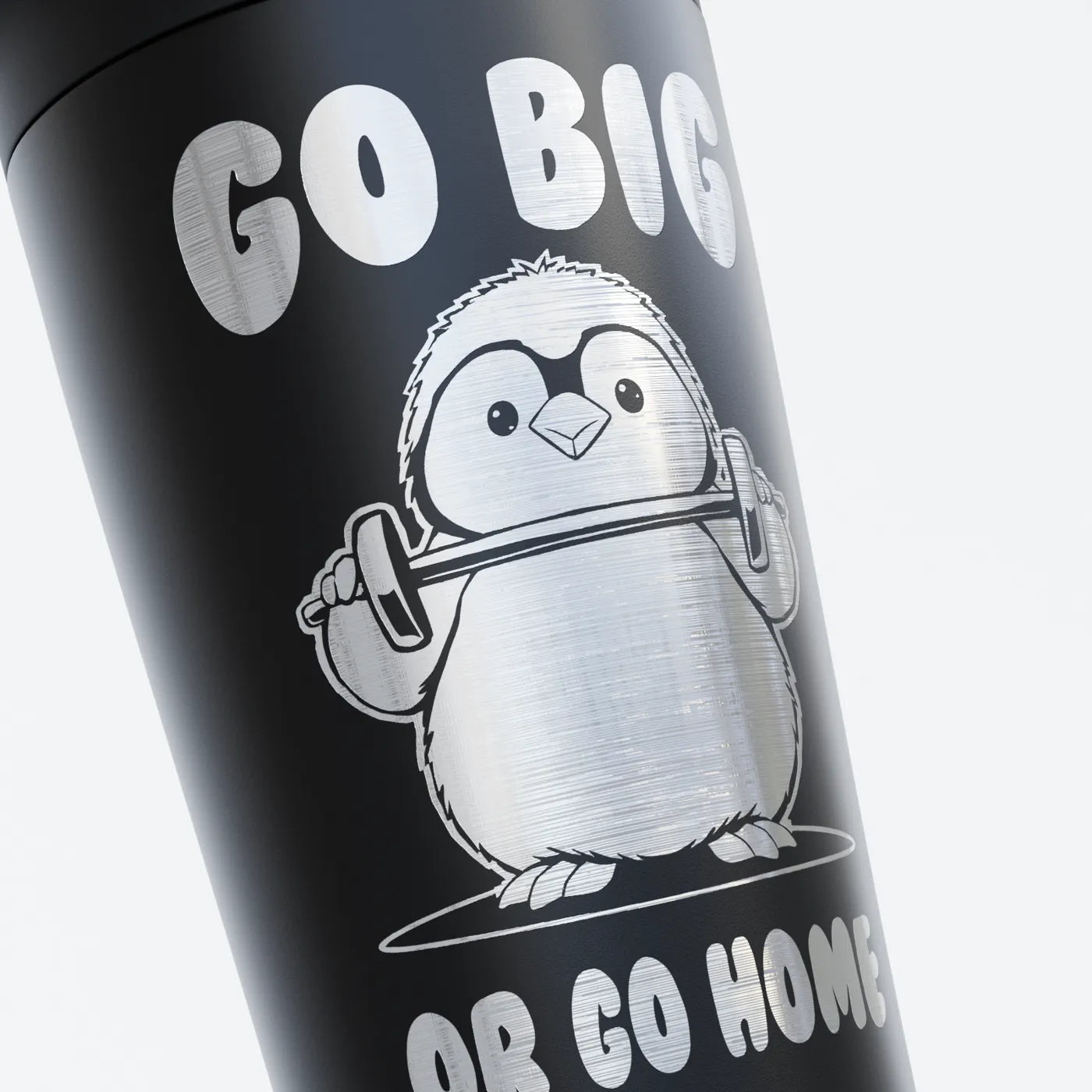 TOZ24 Pinguin Go Big Edelstahl Shaker