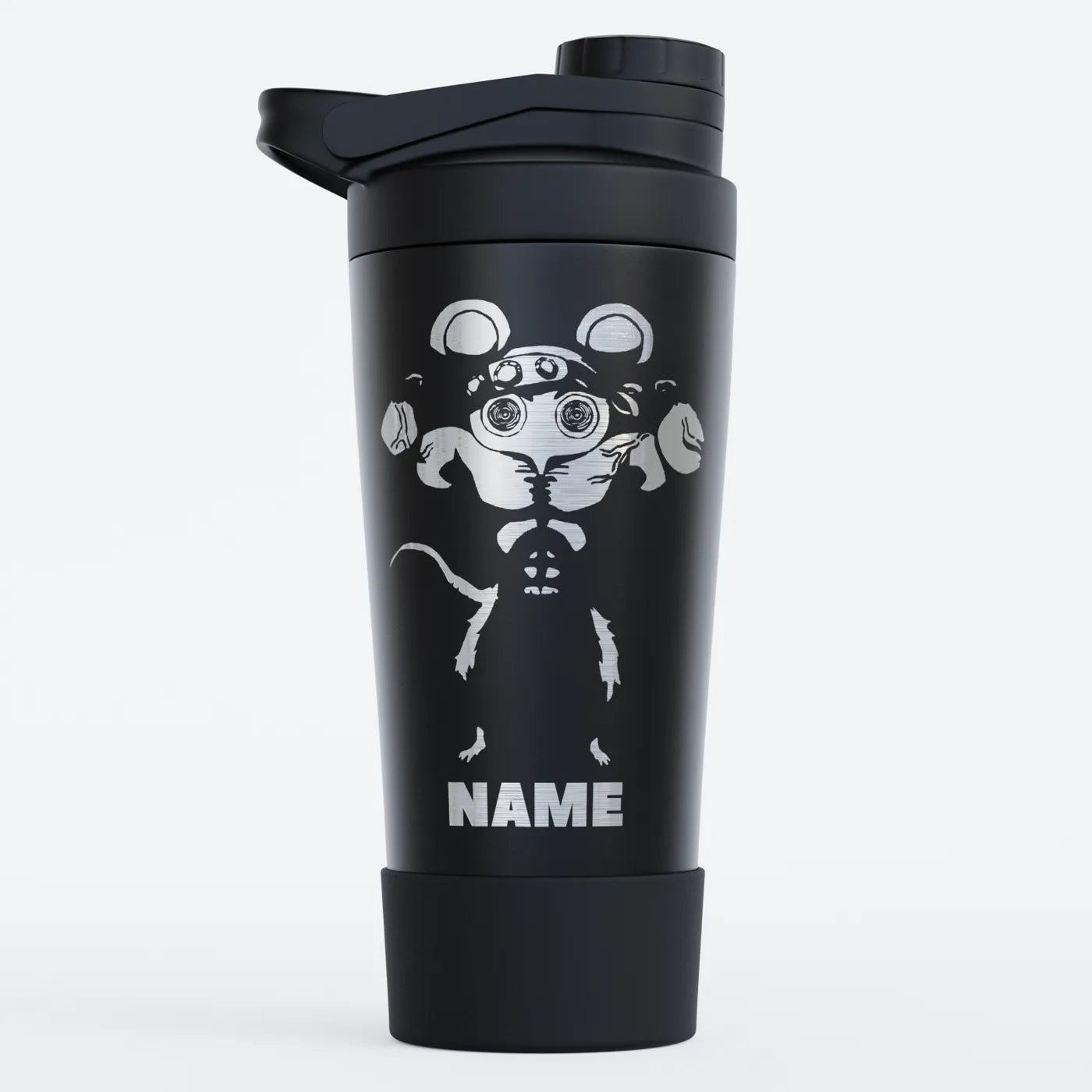 TOZ24 Gym Rat Biceps Edelstahl Shaker