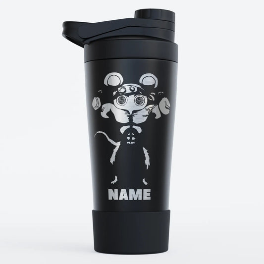 TOZ24 Gym Rat Biceps Edelstahl Shaker